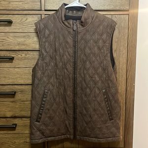 Johnston & Murphy Leather Vest